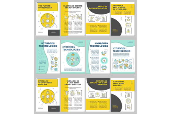 Hydrogen Technologies Brochure Template: A Graphic Design Asset for Modern Marketing