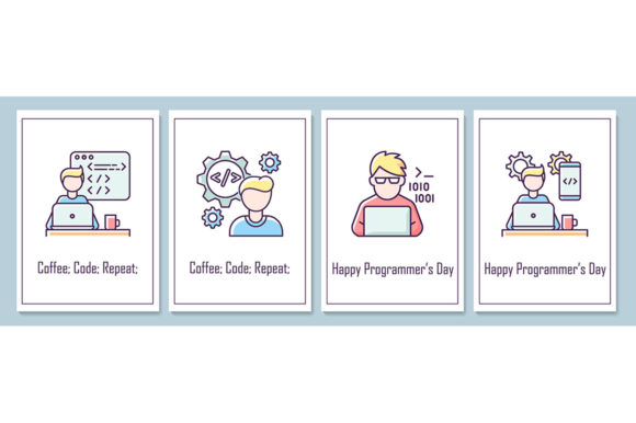 International Programmers Day Cards: A Graphic Template for Creative Branding