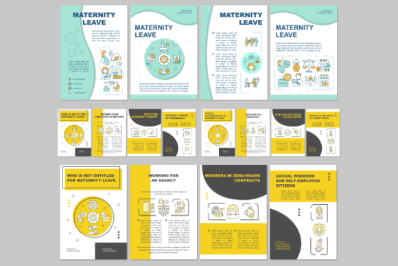 Maternity Leave Brochure Bundle: Graphics for Real Publishing