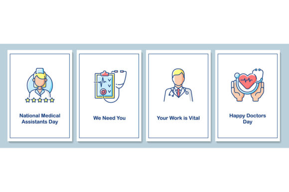 National Medical Assistants Day Cards: A Graphic Template for Commercial Creativity