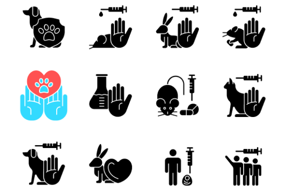 No Animal Testing Glyph Icons Bundle Review