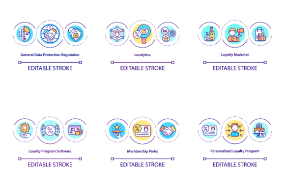 Personalized Loyalty Program Icon Bundle: A Designer’s Take on Brand-Ready Graphics