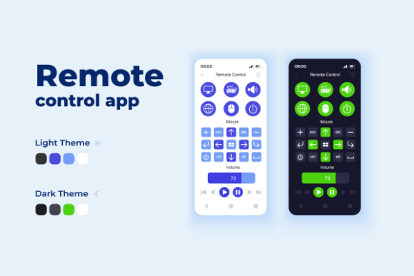 Remote Control App Interface Embroidery Design Review