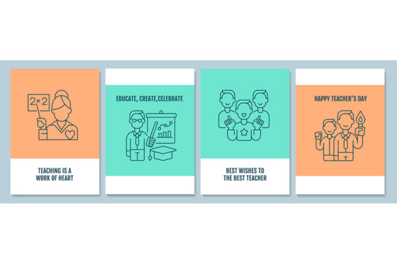 Teachers Day Worldwide Postcards Graphics